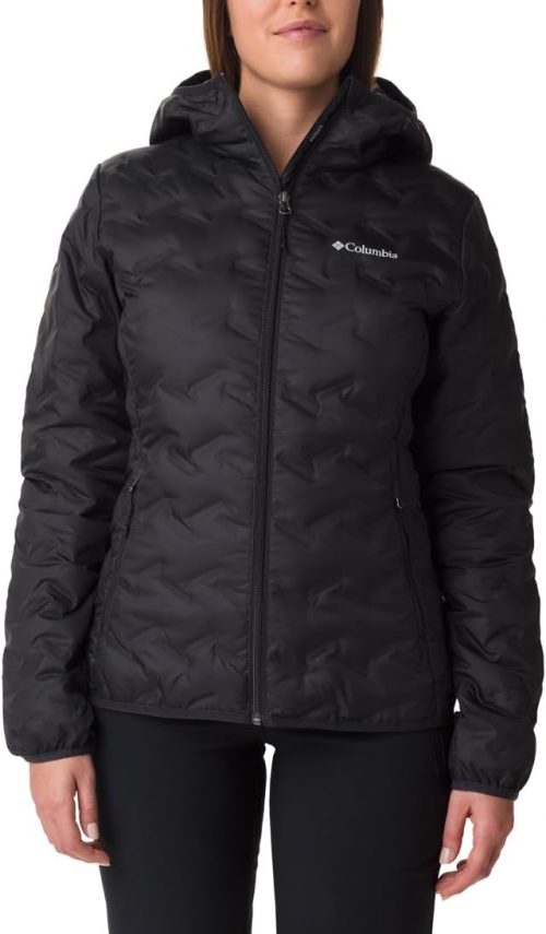 Columbia Women’s Delta Ridge Down Hooded Jacket Hooded Puffer Down Jacket