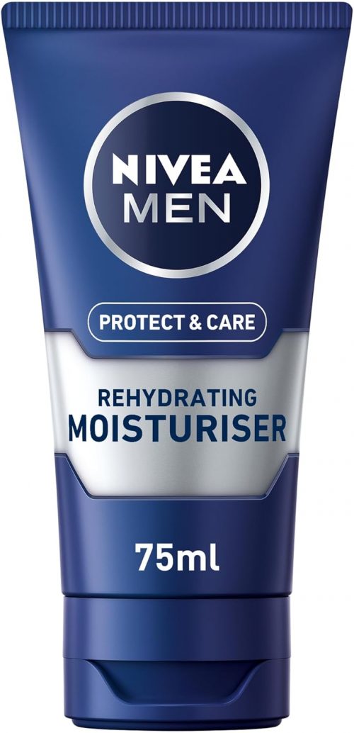 NIVEA MEN Protect & Care – Rehydrating Moisturiser – Mens Face Cream – Enriched With Aloe Vera & Pro-Vitamin B5 – Soothing & Regenerating – 48h Hydratation – Non-Greasy – For Dry Skin – 75ml