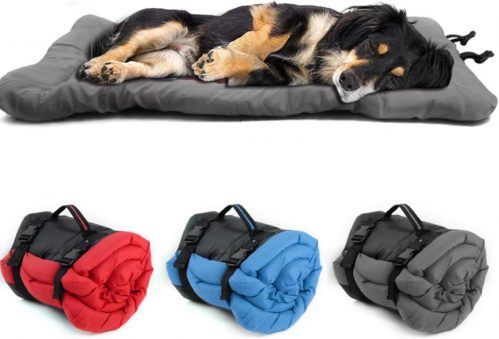 Ruiqas Portable Dog Travel Sleeping Bag Foldable Camping Dog Mat Durable Pet Beds Warm Puppy Mattresses For Camping with Your Pet