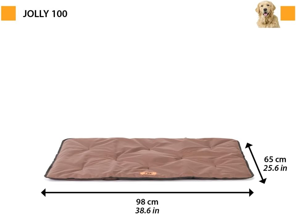 Ferplast Dog Mat - Large Washable Dog Bed - Waterproof & Scratchproof - Car, House, Kennel & Basket Mat - Soft - 98 x 65 CM, L, BLACK - Image 2