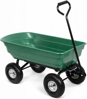 Heavy Duty Garden Dump Trolley Cart...