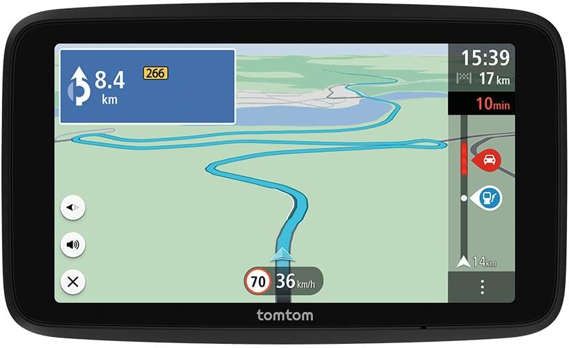 TomTom Car Sat Nav GO Classic Lite (5 Inch, with Traffic Information and Speed Cam Alert Trial, Europe Map Updates Included, Updates via WiFi, Integrated Reversible Mount)