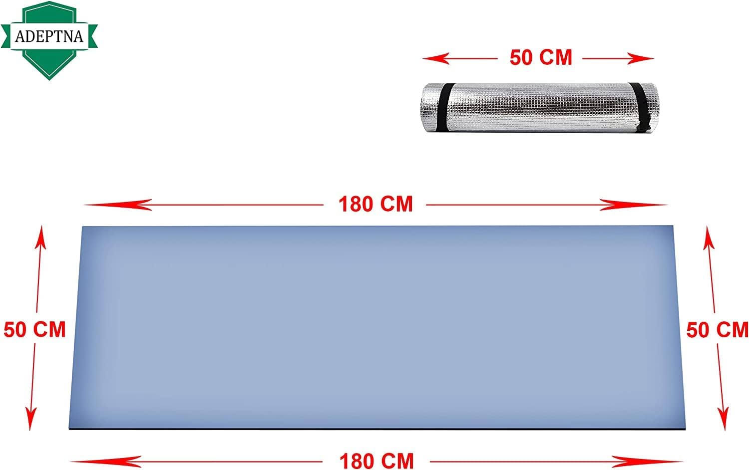 ADEPTNA Heavy Duty Waterproof Roll Up Foil Camping Hiking Mountaineering Picnic Exercises Mat Eva Foam Sleeping Mattress Thermal Insulated – It Keeps Cold And Dampness Away - Image 5