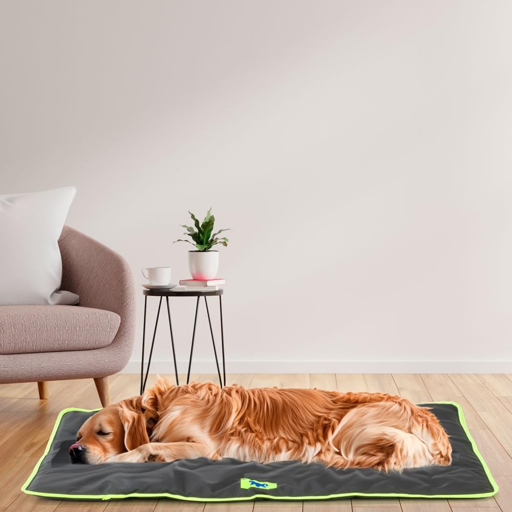Ferplast Dog Mat - Large Washable Dog Bed - Waterproof & Scratchproof - Car, House, Kennel & Basket Mat - Soft - 98 x 65 CM, L, BLACK - Image 3