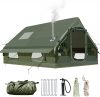 Inflatable Camping Tent with Firepl...