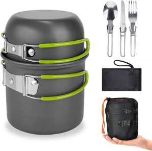 Camping Cookware Set, Outdoor Cooki...