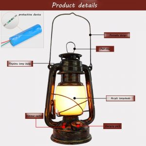 Vintage Lantern Rechargeable LED Ba...