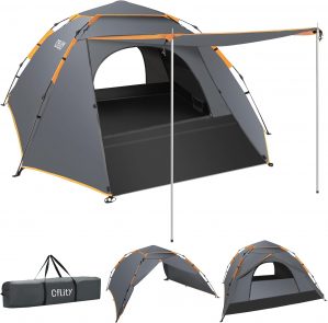 Camping Tent, 3 Man Pop Up Tent Aut...
