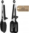 Navani silicone kitchen tongs, 9 in...