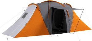 Outsunny 4-6 Man Tunnel Tent with 2...