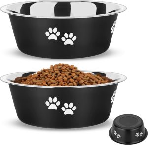 PETTOM 2 Pack Dog Bowls (860ML), St...