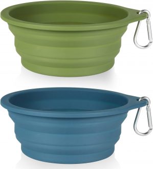 SLSON 2 Pack Dog Collapsible Bowl L...