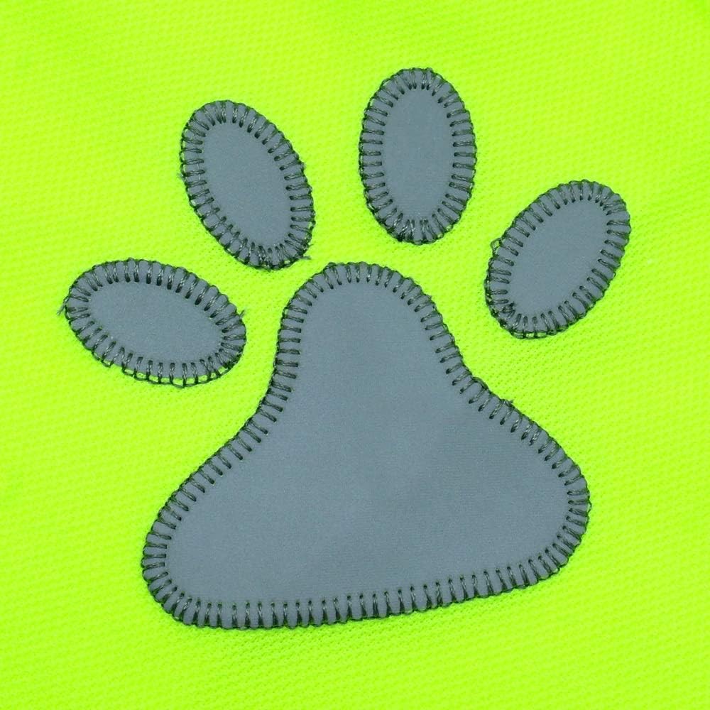 Bright Yellow Green Hi-Vis High Visibility Fluorescent Dog Pet Puppy Safety Vest 5 Sizes Reflective Top Hi Vis Night Jacket Coat Shirt Size S - Image 4