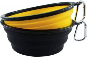 Large Silicone Collapsible Dog Bowl...