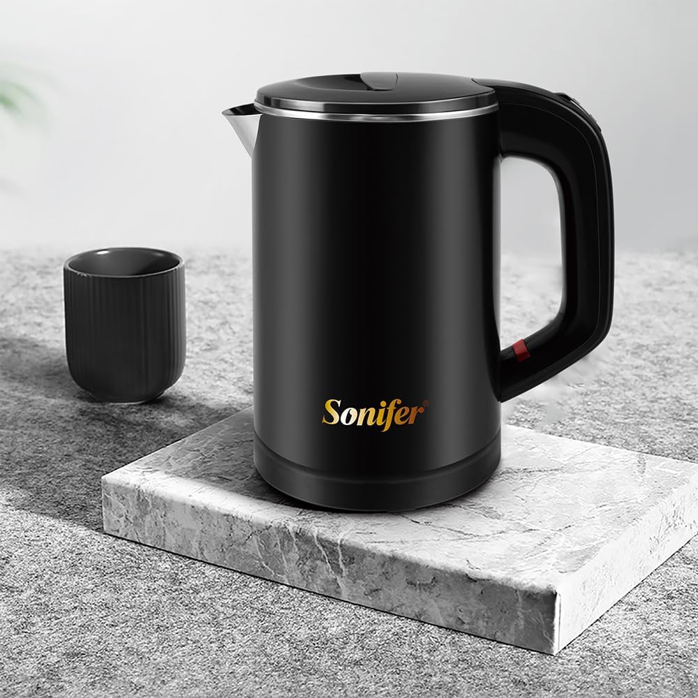 0.6L Travel Kettle Stainless Steel Camping Kettle Cordless Plastic Bowl Double Wall Design 800W - Image 8