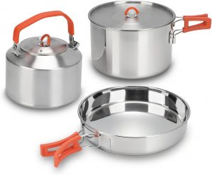 304 Stainless Steel Camping Cookwar...