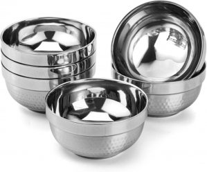 ZENFUN 6 Pack Stainless Steel Bowls...