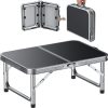 HOMGEN 2ft Small Folding Table Camp...