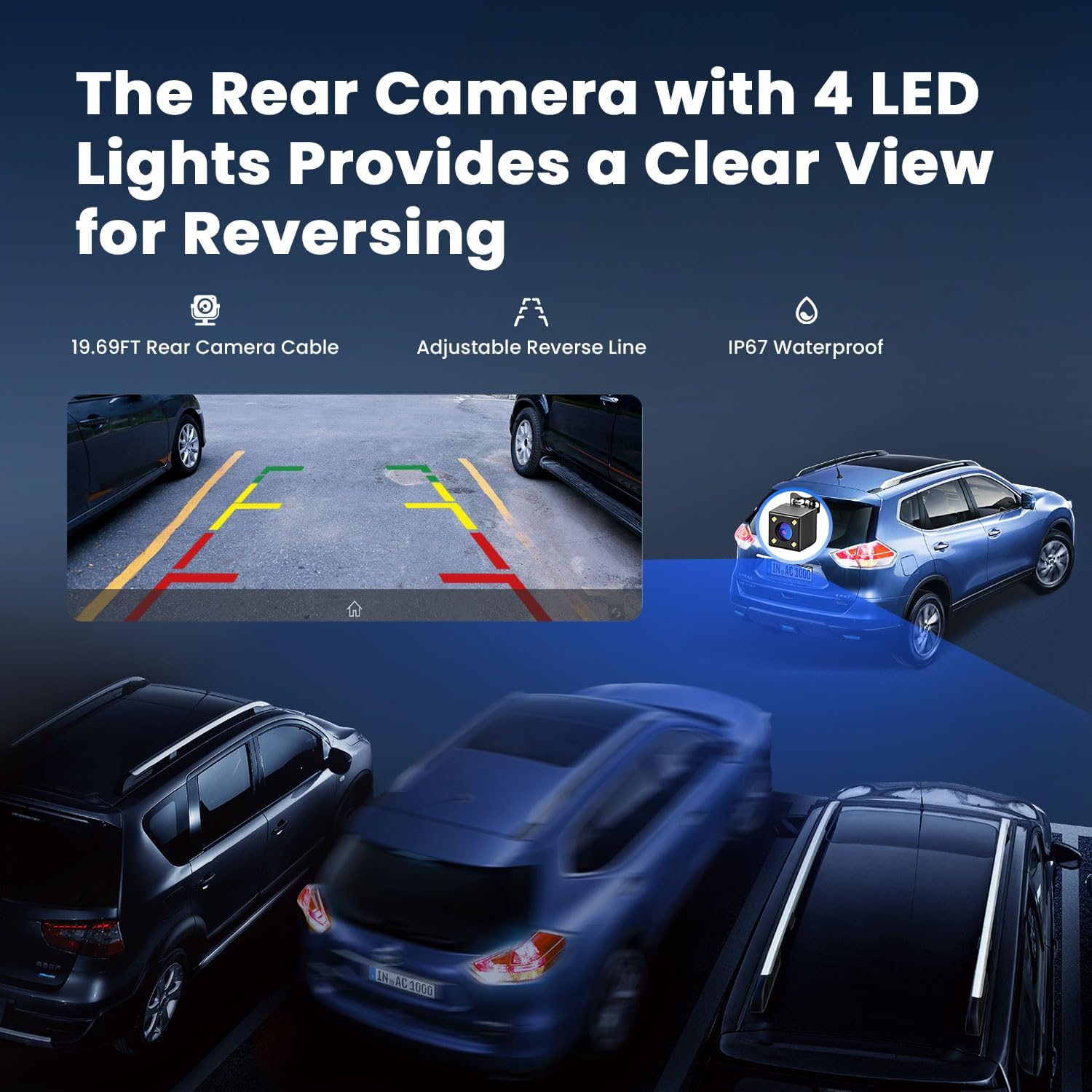 9.26" Wireless Portable Car Play Screen for Apple CarPlay & Android Auto, OTA Updates, Backup Camera, Mirror Link, 5.0 Bluetooth, Voice Control, GPS Navigation, FM - Image 6