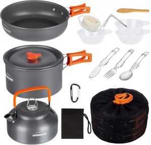 OVERMONT Camping Cookware Set Outdo...