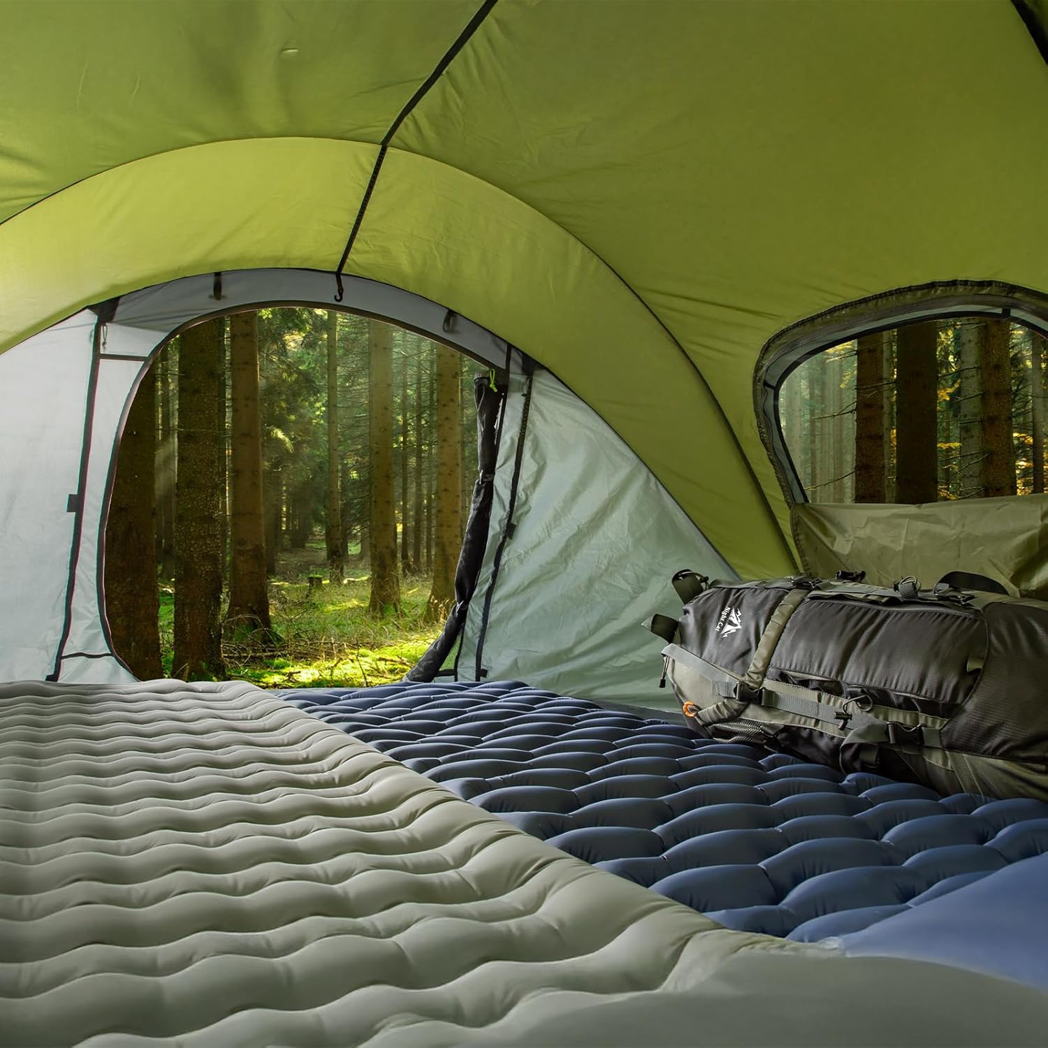 Night Cat Pop Up Tent 2 4 Person: Waterproof Camping Tent Easy Setup for Picnic Festival in Park Backyard Garden - Image 3