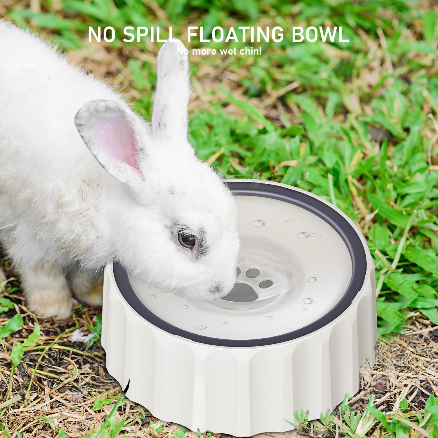 Non Spill Dog Water Bowl, Slow Drink No Slip Splash-Free Pet Water Bowl with Large Capacity Vehicle Carried Pet Water Water Bowl for Dogs and Cats Puppy, 2L/70oz - Image 8