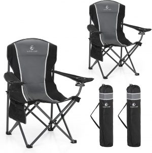 ALPHA CAMP Set of 2 Camping Chairs ...