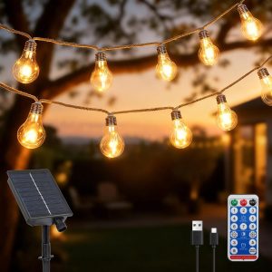 ZAIYW 10M Solar Hemp Rope String Li...