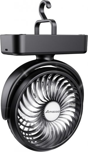 Amacool Portable Camping Fan with L...