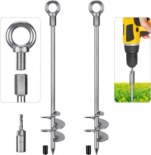 Dolibest Tent Peg Heavy Duty, 76cm ...