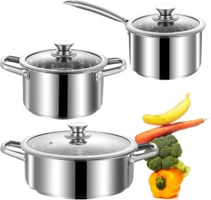Stainless Steel pots and Pans Set, ...