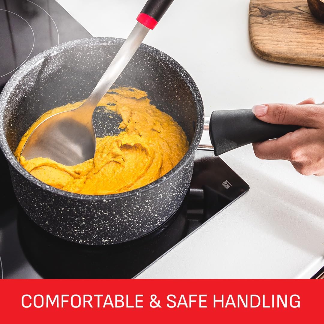 Tefal Origins Stone 5 Piece, Non-Stick, Pots & Pan Set, All Hobs Compatible Except Induction, (16/18/20CM Saucepans with Glass lids, 20/24CM Frying Pans) - Image 11