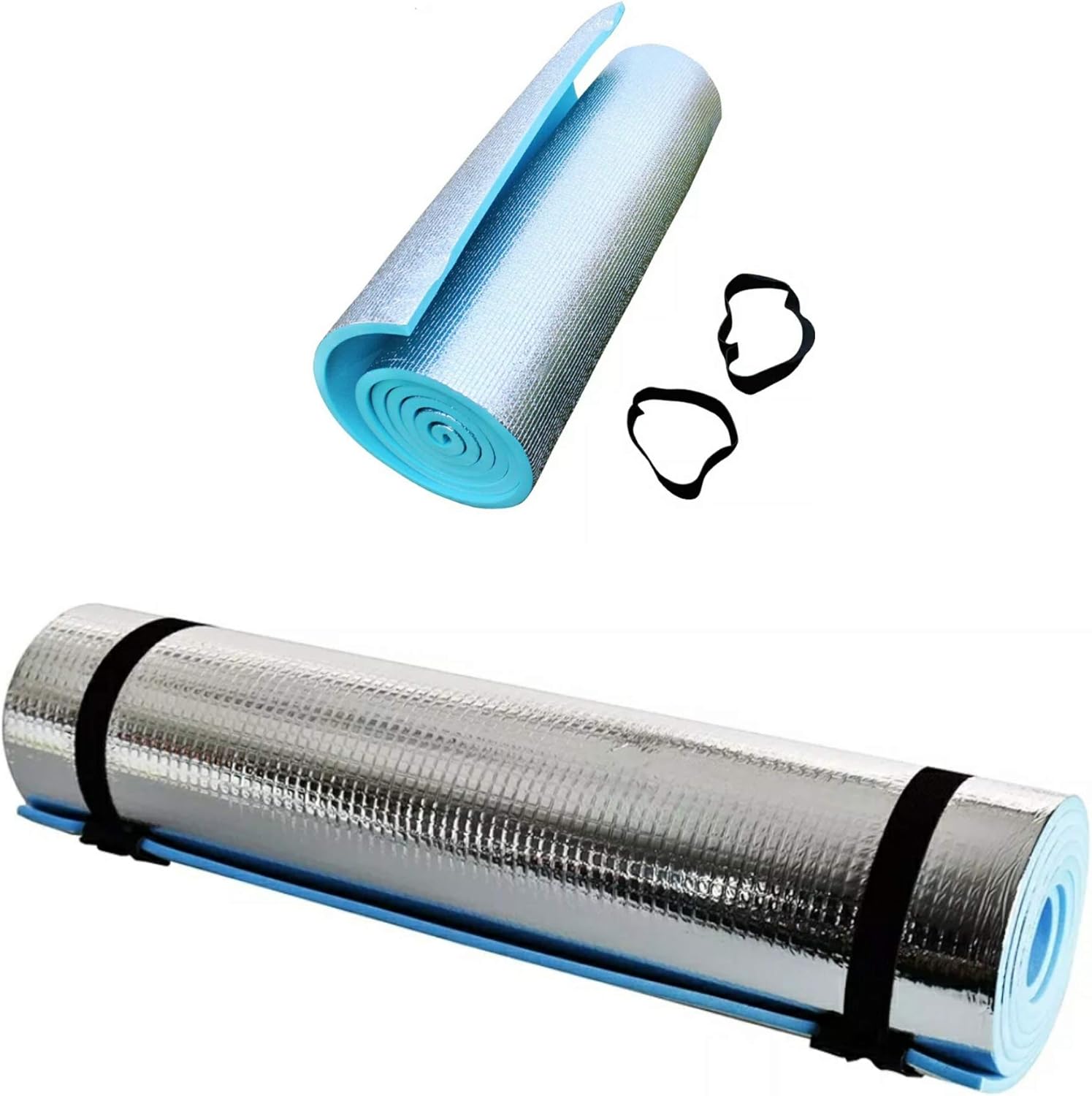 ADEPTNA Heavy Duty Waterproof Roll Up Foil Camping Hiking Mountaineering Picnic Exercises Mat Eva Foam Sleeping Mattress Thermal Insulated – It Keeps Cold And Dampness Away