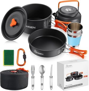 HOMGEN Camping Cooking Set Camping ...