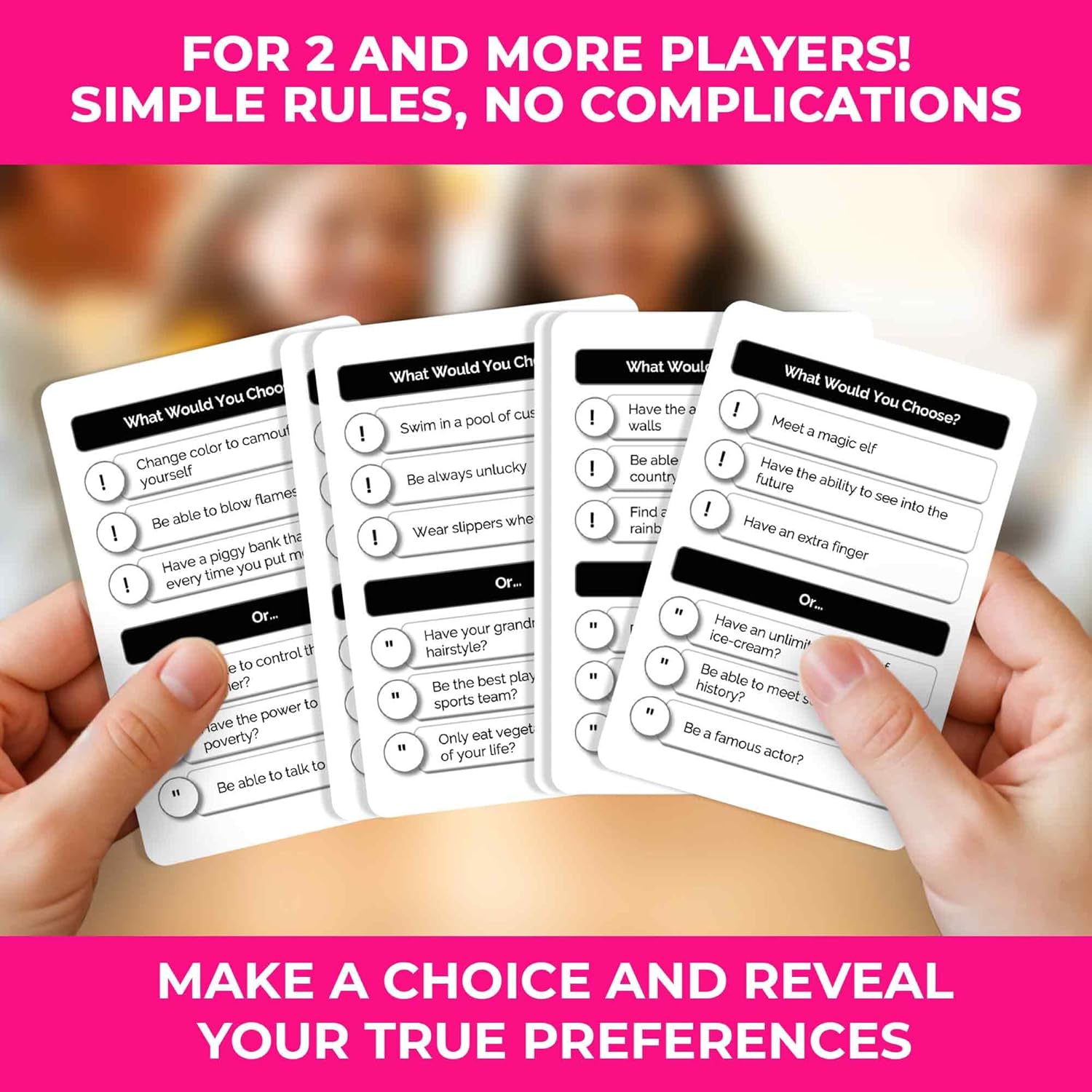 What Would You Choose? Card Quiz Games For Kids and Family - Do Kids Rather? Board Games For 5-8 Year Olds - Childrens Travel Activities - Fun Questions For Family Party Night - Image 2