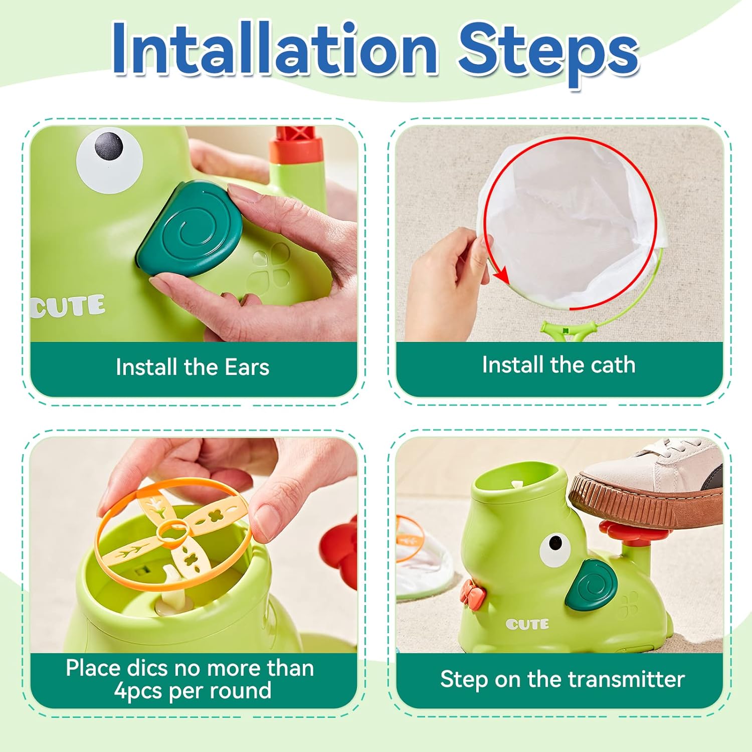 Kids Outdoor Toys, Autism Sensory Equipment, Garden Toddler Toys for 3 Years Old Boys and Girls, Flying Disc Launcher Toy with 24 Saucers, Outdoor Games for Kids 4-8, 8-12 - Image 8