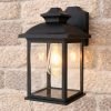 Black Rectangular Outdoor Outside E...