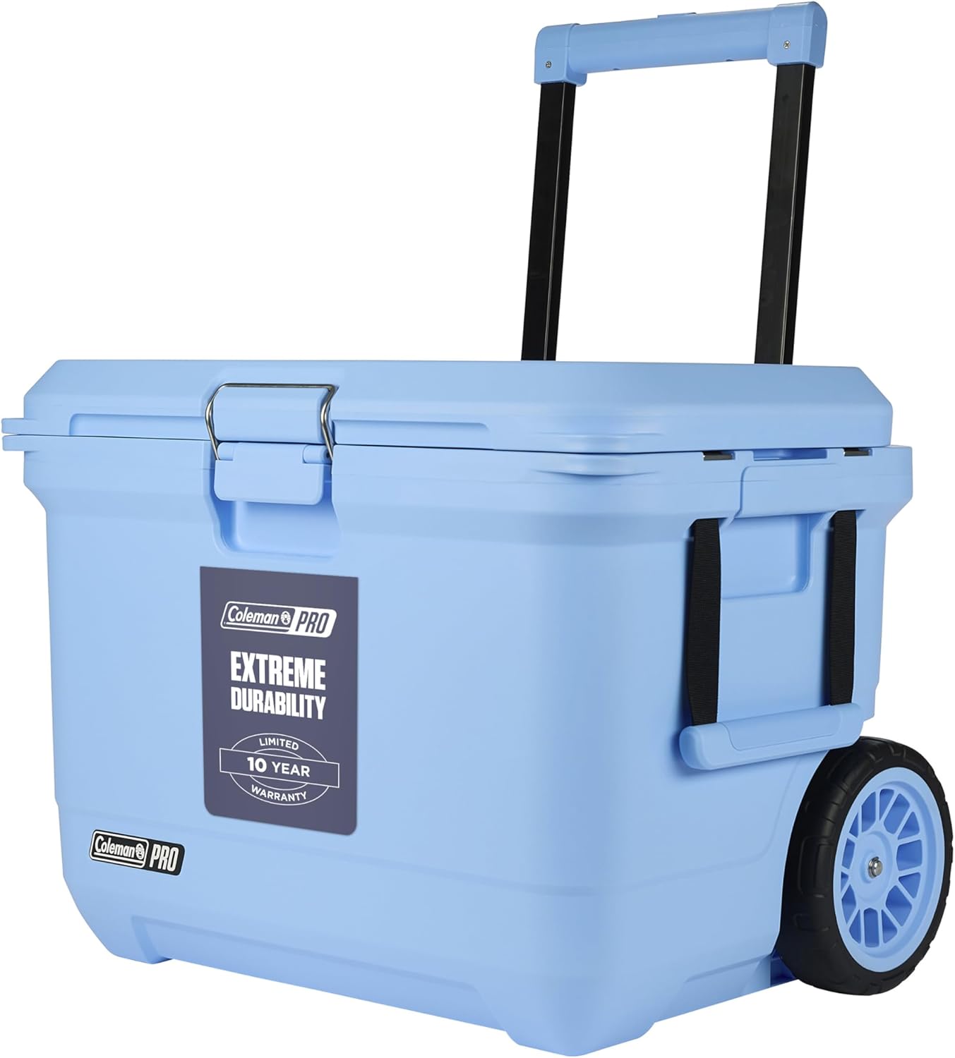 Coleman PRO Heavy-Duty Insulated Hard Cooler with handles | large capacity | Keeps Ice for up to 4 Days | Full foam insulation | Large Durable Portable Cool Ice Box for Rugged Outdoor Use & Jobsites
