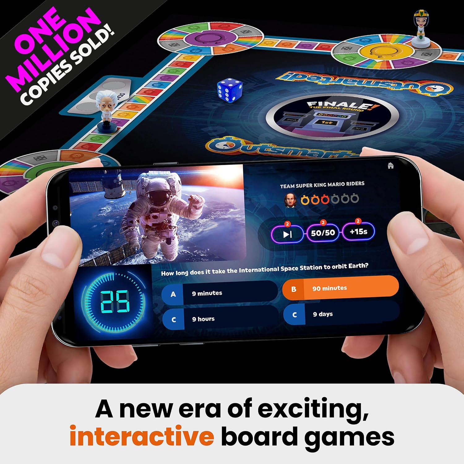 Outsmarted - The App-Connected TV Quiz-Show Board Game | Kids, Teens & Adults | Next-Level Game Night For Family & Friends | 2–24 Players | Age 8+ | 10,000+ Questions | 2025 Edition - Image 3