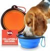 SOL 2pk Collapsible Dog Bowl, Porta...