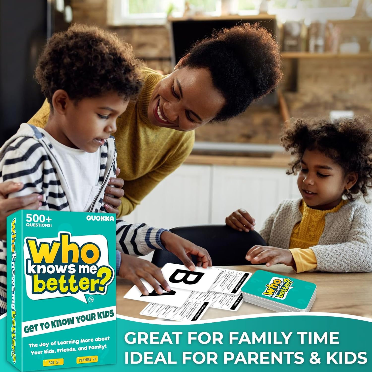 Card Games For Kids - Board Games for 5 - 8 Year Olds - Who Knows Me Better? - Kids & Family Card Quiz by QUOKKA - Fun & Educational Questions for Children & Families - Image 4