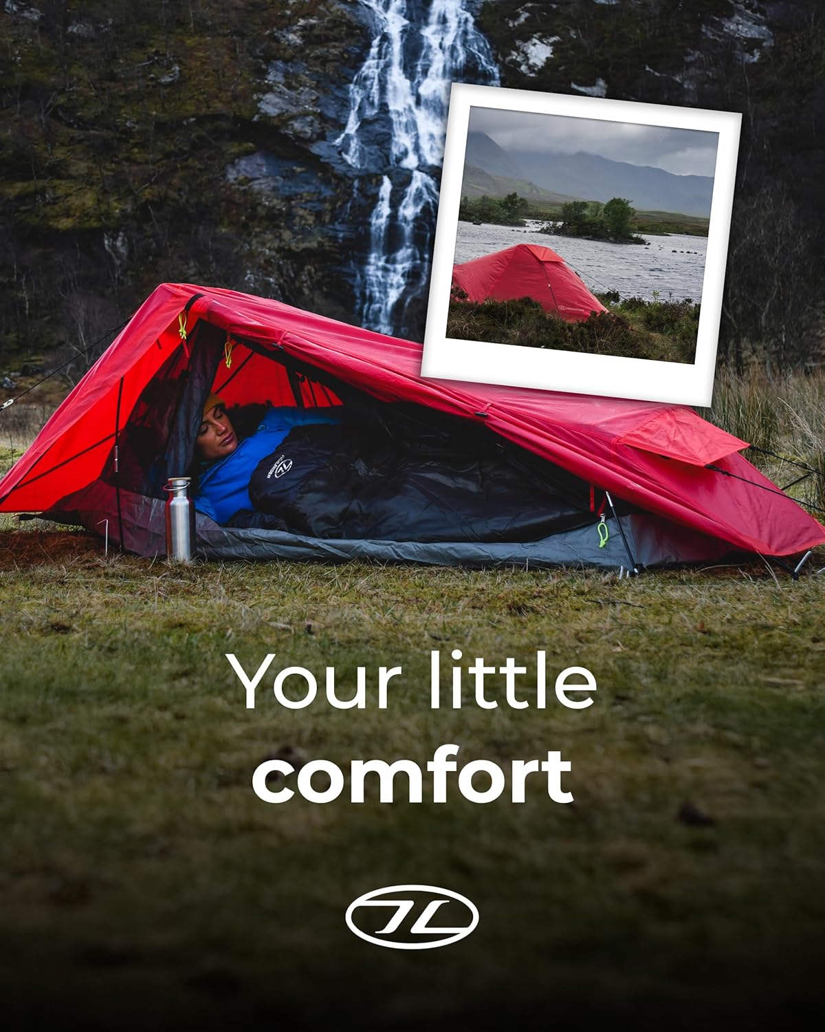 Highlander Blackthorn 1 Person Tent – Lightweight & Waterproof. 4 Season Tent for 1 Person. Quick And Easy Pitch Ultra Low-Profile for Hiking, Fishing, Cyclists & Backpacking - Image 4