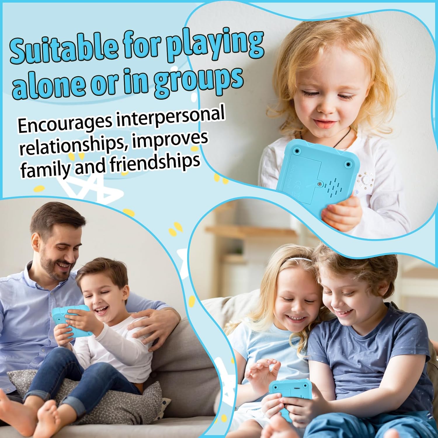 Tic Tac Toe Game, 4-in-1 Noughts and Crosses Game, Electronic Tic Tac Toe Games, Portable Travel Games Fidgets Toy, Handheld Puzzle for Family Kids Adults - Image 4