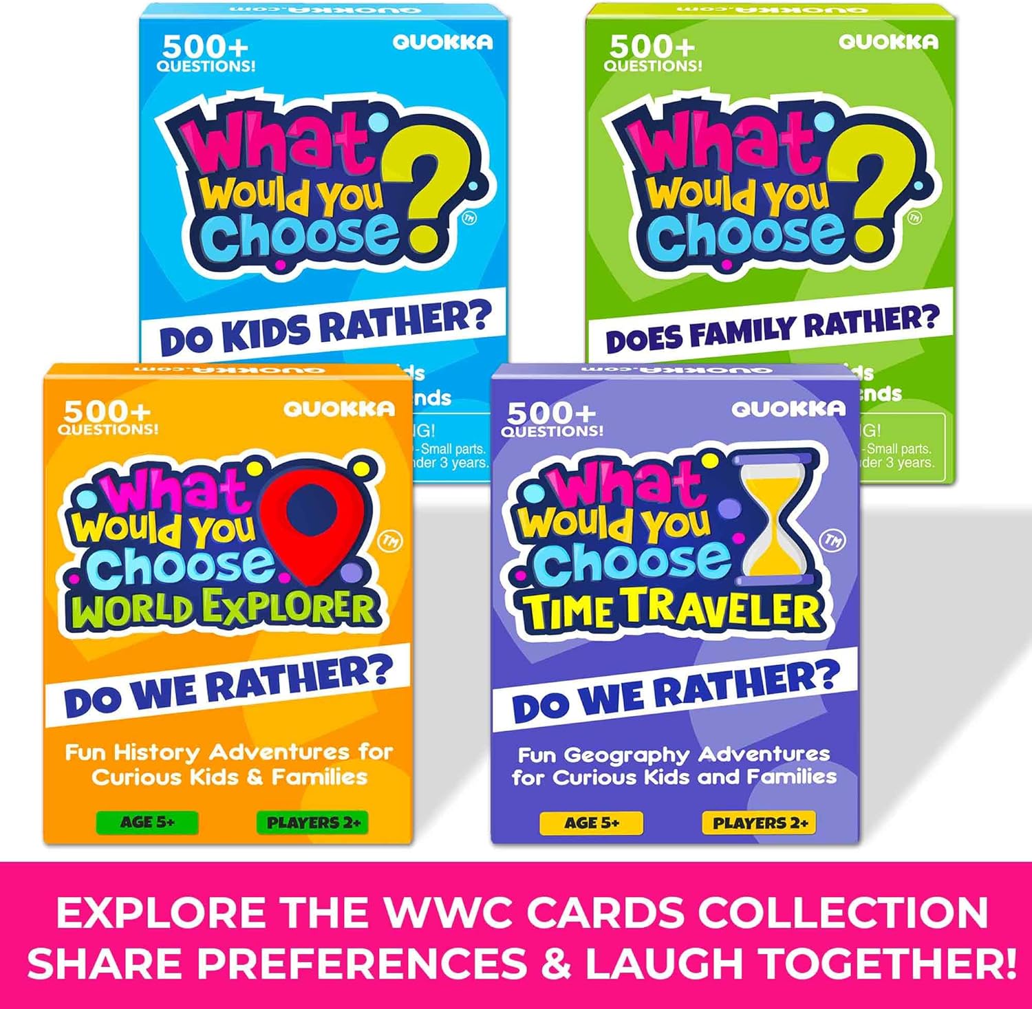 What Would You Choose? Card Quiz Games For Kids and Family - Do Kids Rather? Board Games For 5-8 Year Olds - Childrens Travel Activities - Fun Questions For Family Party Night - Image 7