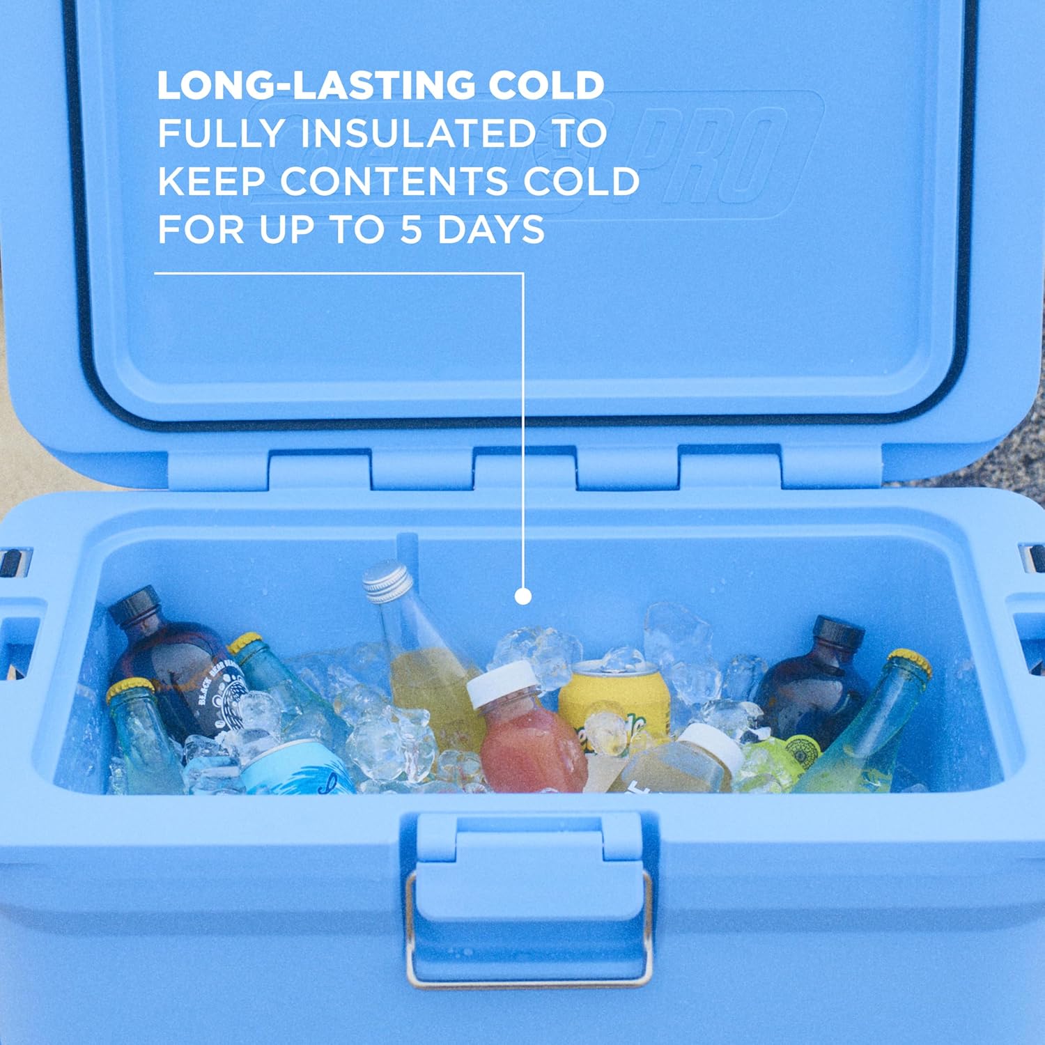 Coleman PRO Heavy-Duty Insulated Hard Cooler with handles | large capacity | Keeps Ice for up to 4 Days | Full foam insulation | Large Durable Portable Cool Ice Box for Rugged Outdoor Use & Jobsites - Image 3