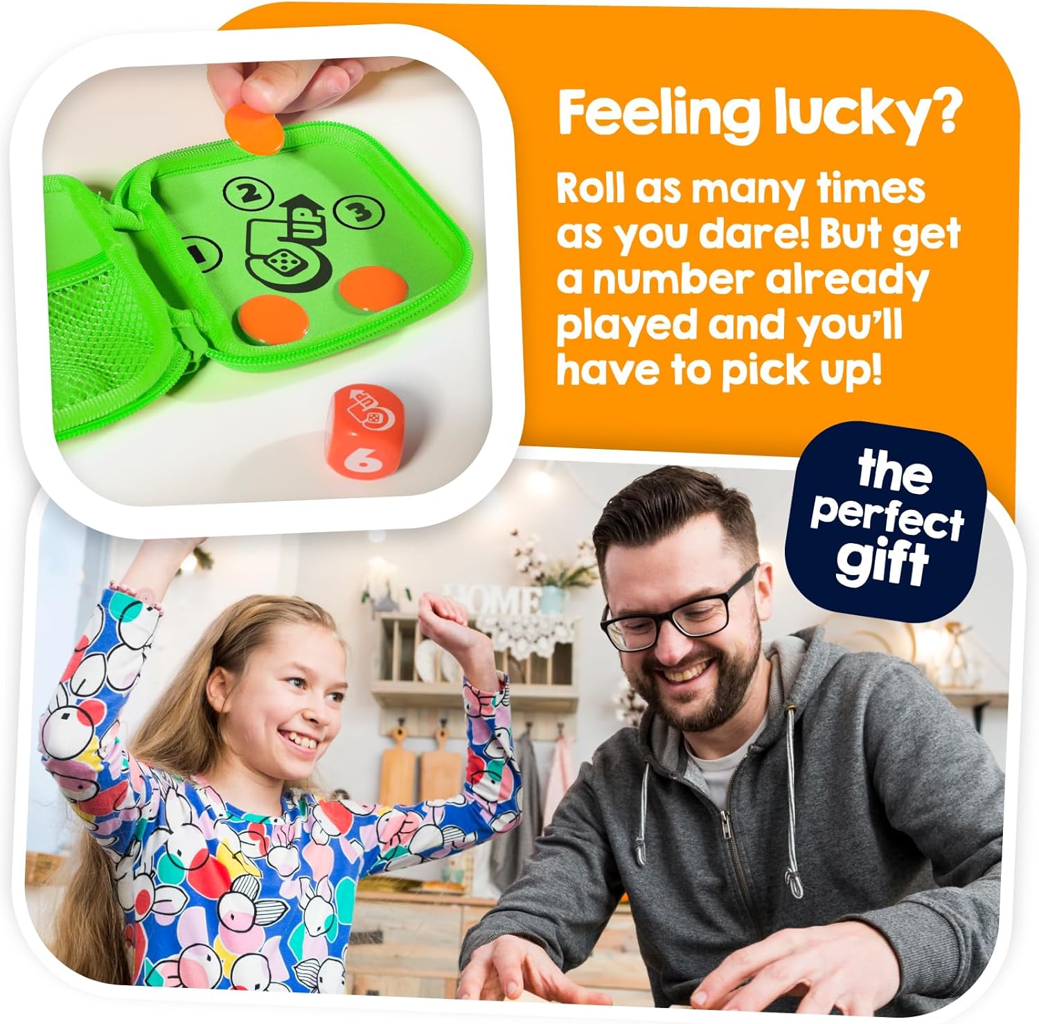 TOMY Games 5 Up - Addictive Travel Game - Fun Family Game for Kids and Adults - 2-4 Player - Push Your Luck Dice Games - For 5+ Year Olds - Family Trips and Birthday Gifts Idea - Image 6