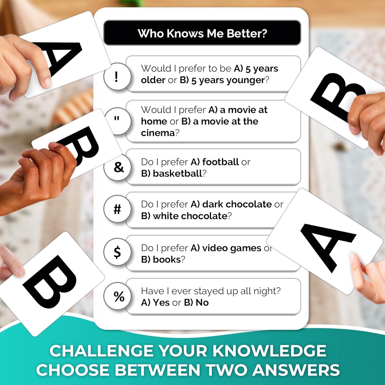 Card Games For Kids - Board Games for 5 - 8 Year Olds - Who Knows Me Better? - Kids & Family Card Quiz by QUOKKA - Fun & Educational Questions for Children & Families - Image 3