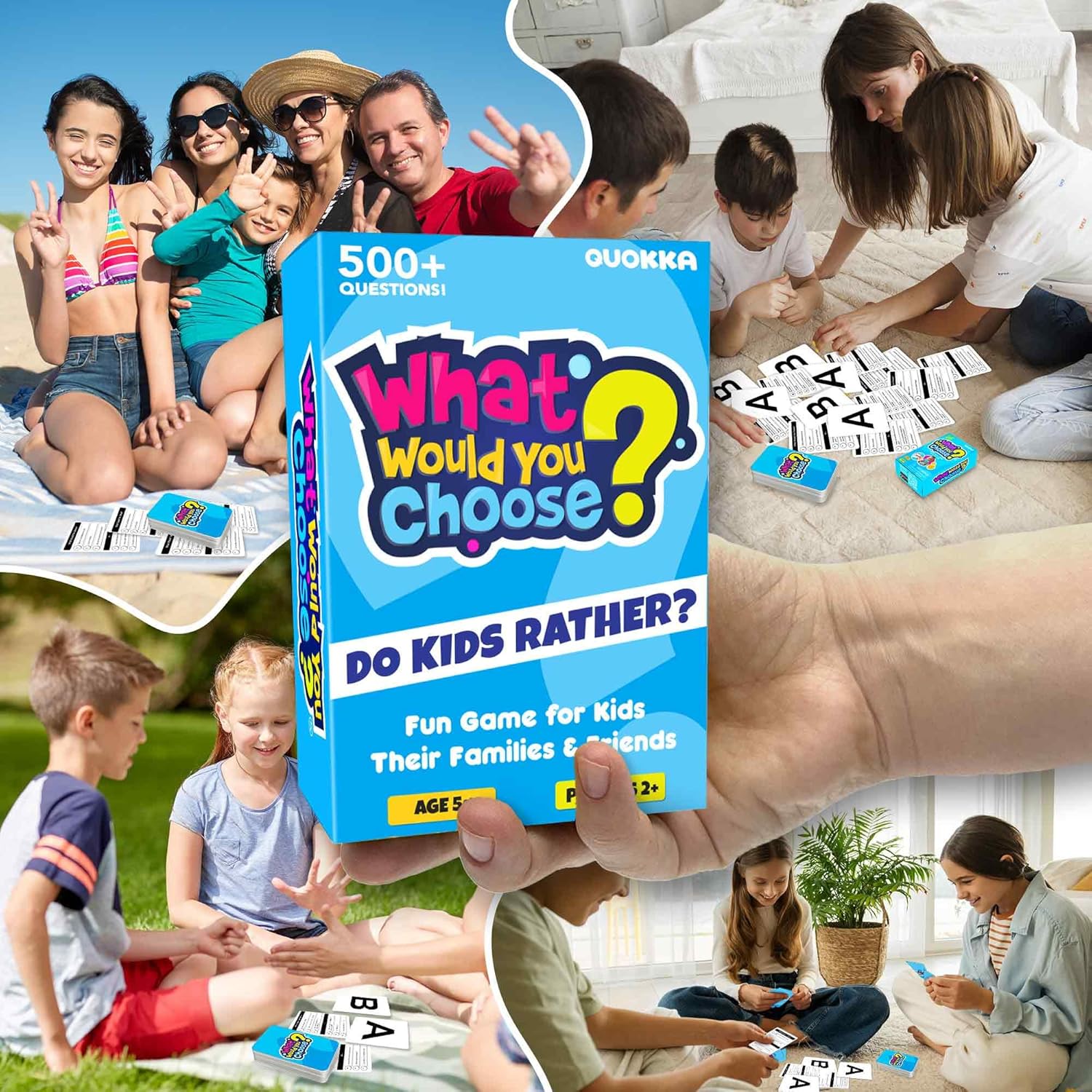What Would You Choose? Card Quiz Games For Kids and Family - Do Kids Rather? Board Games For 5-8 Year Olds - Childrens Travel Activities - Fun Questions For Family Party Night - Image 6