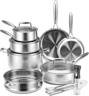 Stainless Steel Cookware Set –...