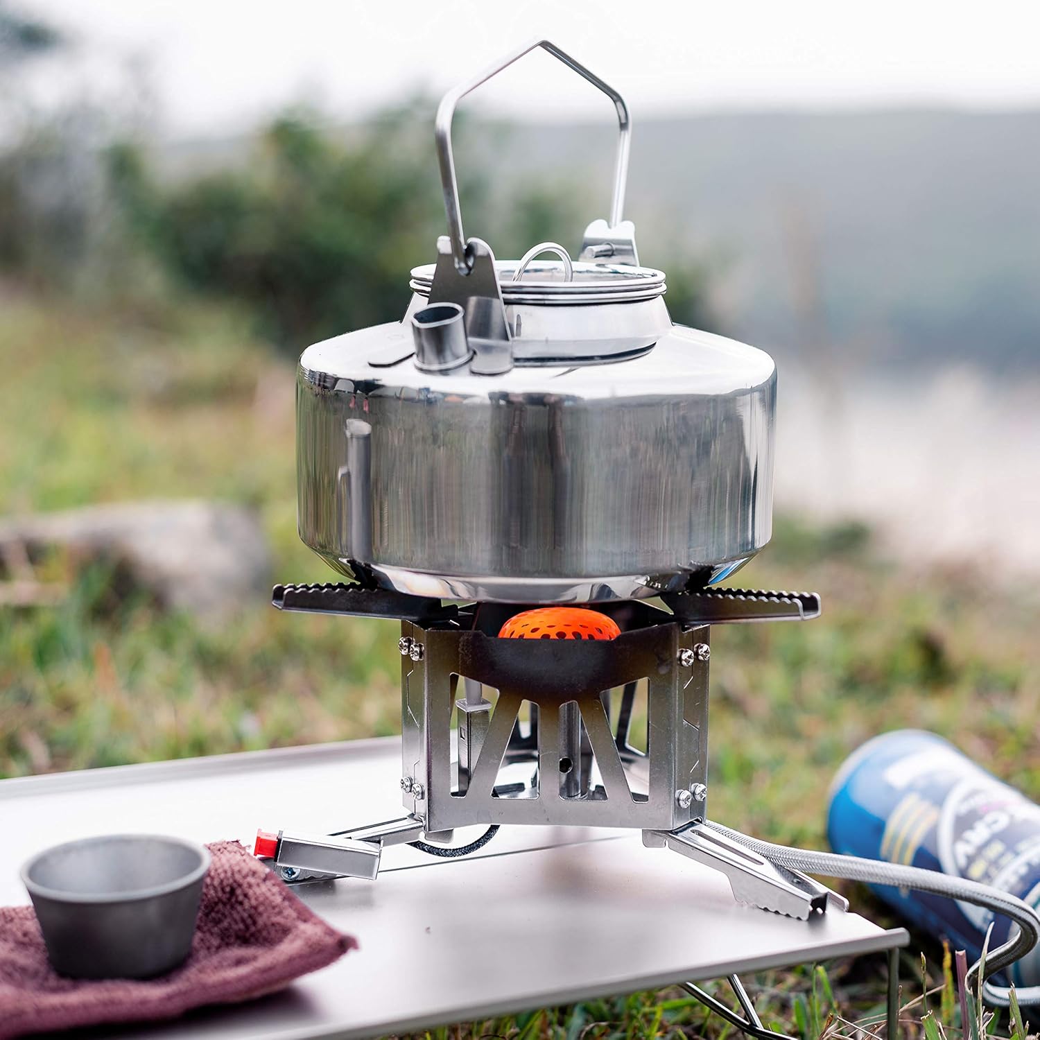 Fire Maple Antarcti Stainless Steel Kettle | 1.0 Liter Camp Kettle Great for Boiling Water, Tea, Coffee, Freeze-Dried Backpacking Meals | Portable for Camping Bushcraft and Travel - Image 5
